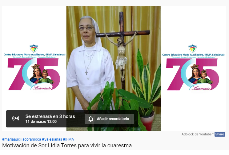 Motivación de Sor Lidia Torres para vivir la cuaresma.